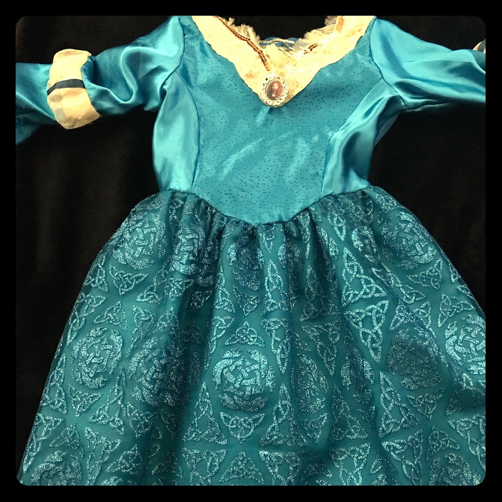 Merida girls costume dress